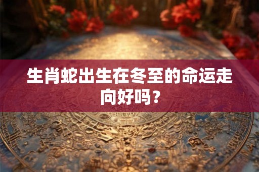 生肖蛇出生在冬至的命运走向好吗？