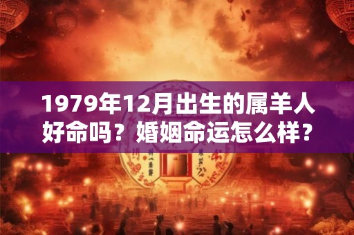 1979年12月出生的属羊人好命吗？婚姻命运怎么样？