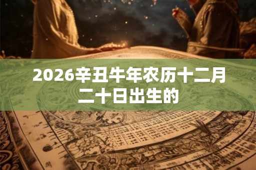 2026辛丑牛年农历十二月二十日出生的