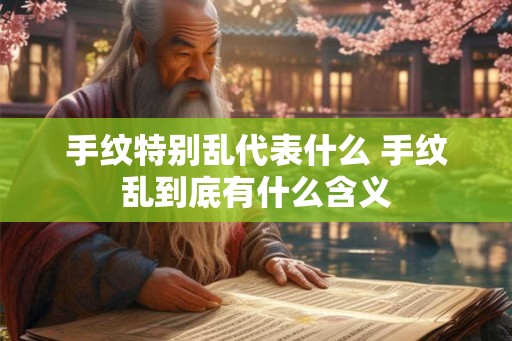 手纹特别乱代表什么 手纹乱到底有什么含义