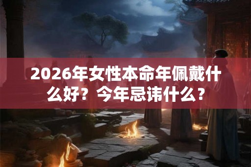 2026年女性本命年佩戴什么好？今年忌讳什么？