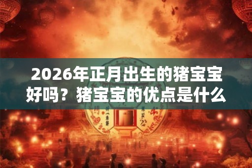 2026年正月出生的猪宝宝好吗？猪宝宝的优点是什么？