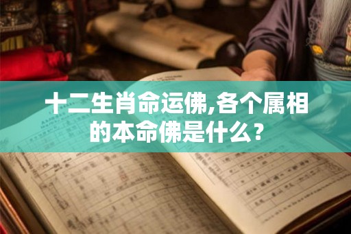 十二生肖命运佛,各个属相的本命佛是什么？