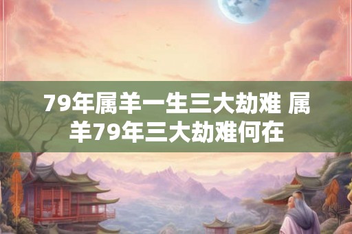 79年属羊一生三大劫难 属羊79年三大劫难何在