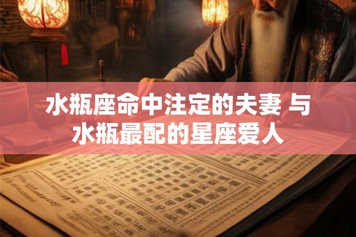 水瓶座命中注定的夫妻 与水瓶最配的星座爱人