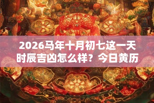 2026马年十月初七这一天时辰吉凶怎么样？今日黄历查询