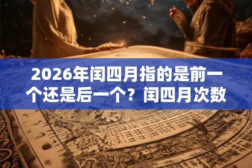 2026年闰四月指的是前一个还是后一个？闰四月次数多吗？