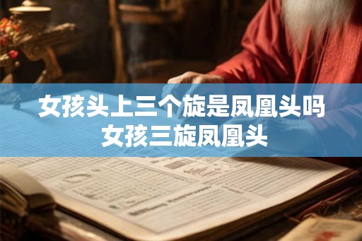女孩头上三个旋是凤凰头吗 女孩三旋凤凰头