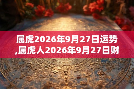 属虎2026年9月27日运势,属虎人2026年9月27日财运,生肖虎2026年9月27日运势