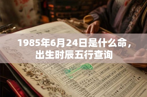 1985年6月24日是什么命，出生时辰五行查询