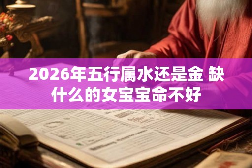 2026年五行属水还是金 缺什么的女宝宝命不好