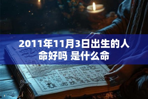 2011年11月3日出生的人命好吗 是什么命
