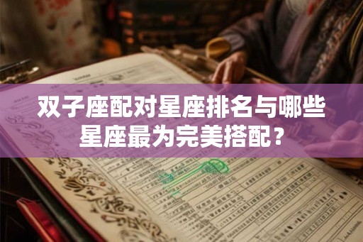 双子座配对星座排名与哪些星座最为完美搭配？