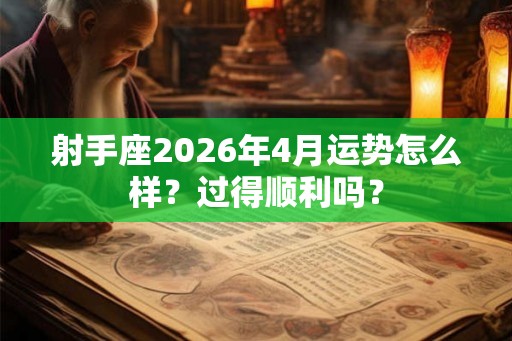 射手座2026年4月运势怎么样？过得顺利吗？