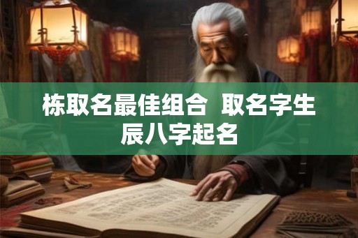 栋取名最佳组合  取名字生辰八字起名