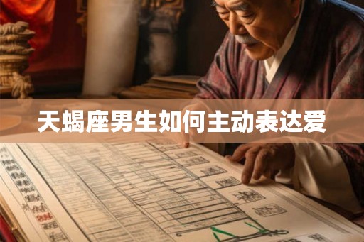 天蝎座男生如何主动表达爱