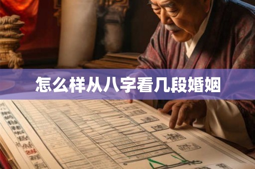 怎么样从八字看几段婚姻