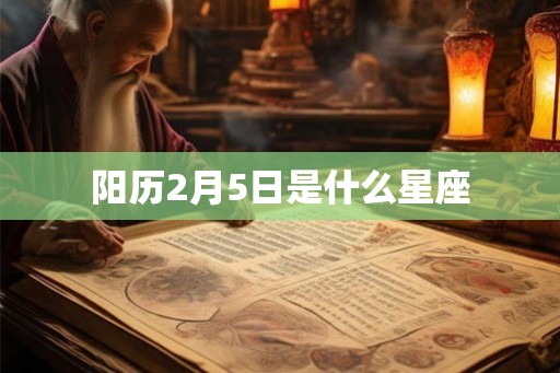 阳历2月5日是什么星座