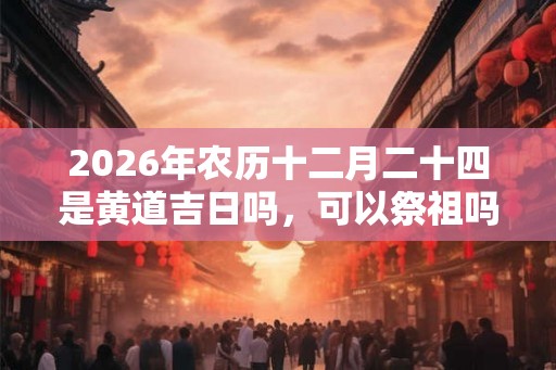 2026年农历十二月二十四是黄道吉日吗,可以祭祖吗? 2026年农历十二月二十四是黄道吉日吗,可以祭祖吗?