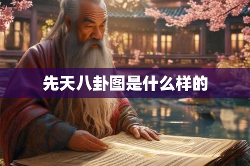 先天八卦图是什么样的