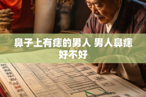 鼻子上有痣的男人 男人鼻痣好不好