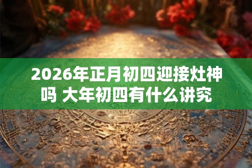 2026年正月初四迎接灶神吗 大年初四有什么讲究