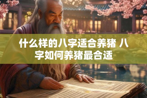 什么样的八字适合养猪 八字如何养猪最合适 什么样的八字适合养猪 八字如何养猪最合适