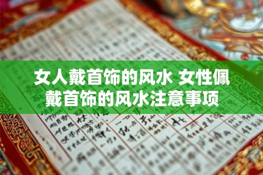 女人戴首饰的风水 女性佩戴首饰的风水注意事项