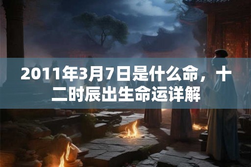 2011年3月7日是什么命，十二时辰出生命运详解