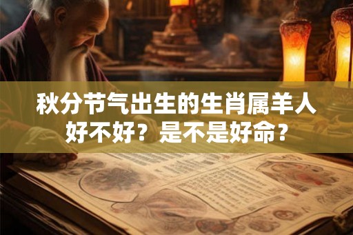 秋分节气出生的生肖属羊人好不好?是不是好命? 秋分节气出生的生肖属羊人好不好?是不是好命?