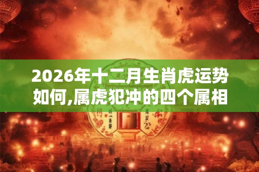 2026年十二月生肖虎运势如何,属虎犯冲的四个属相