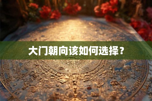 大门朝向该如何选择? 大门朝向该如何选择?