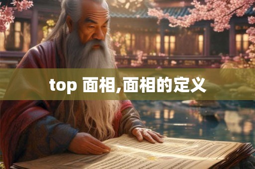 top 面相,面相的定义