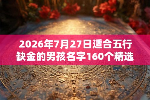 2026年7月27日适合五行缺金的男孩名字160个精选