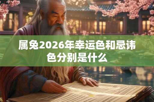 属兔2026年幸运色和忌讳色分别是什么 属兔2026年幸运色和忌讳色分别是什么