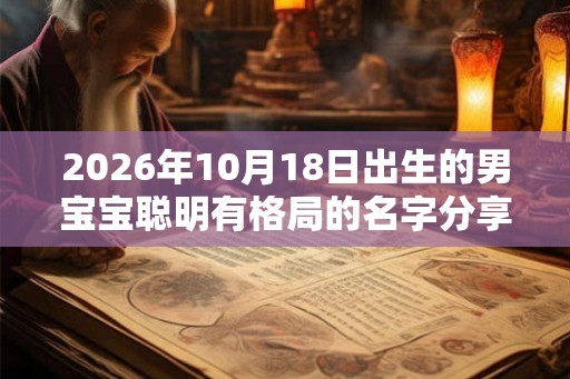 2026年10月18日出生的男宝宝聪明有格局的名字分享