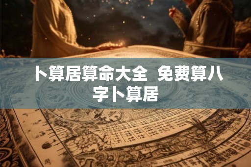 卜算居算命大全  免费算八字卜算居
