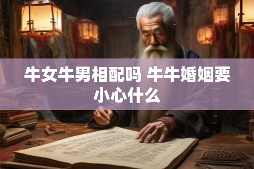 牛女牛男相配吗 牛牛婚姻要小心什么