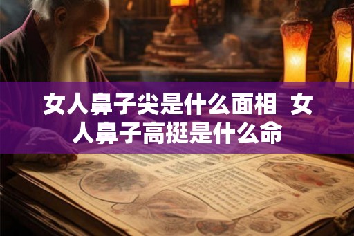女人鼻子尖是什么面相  女人鼻子高挺是什么命
