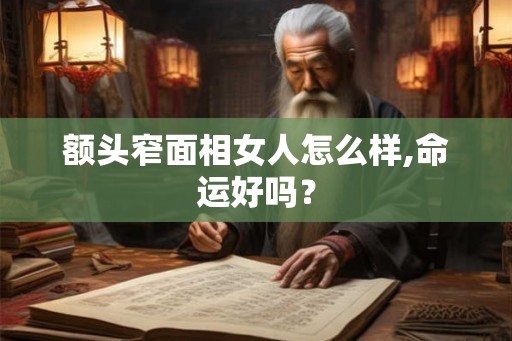 额头窄面相女人怎么样,命运好吗？