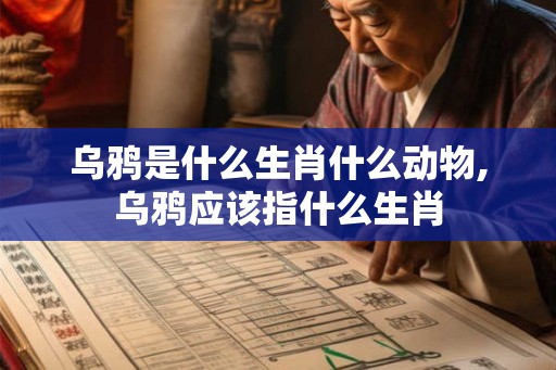 乌鸦是什么生肖什么动物,乌鸦应该指什么生肖