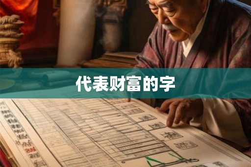 代表财富的字