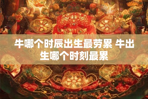 牛哪个时辰出生最劳累 牛出生哪个时刻最累