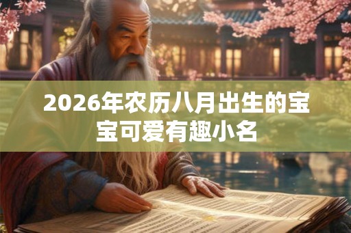 2026年农历八月出生的宝宝可爱有趣小名