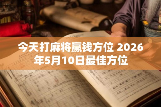 今天打麻将赢钱方位 2026年5月10日最佳方位 今天打麻将赢钱方位 2026年5月10日最佳方位