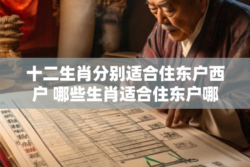 十二生肖分别适合住东户西户 哪些生肖适合住东户哪些适合住西户 十二生肖分别适合住东户西户 哪些生肖适合住东户哪些适合住西户
