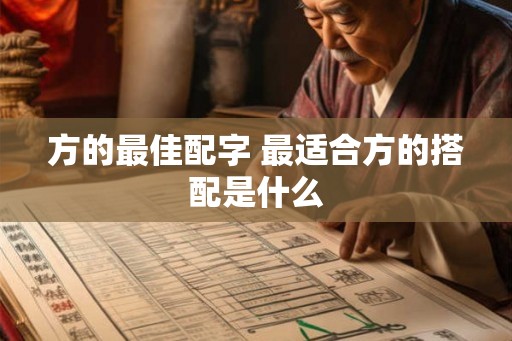 方的最佳配字 最适合方的搭配是什么