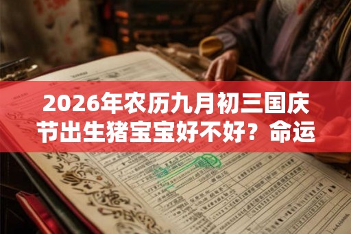 2026年农历九月初三国庆节出生猪宝宝好不好?命运如何? 2026年农历九月初三国庆节出生猪宝宝好不好?命运如何?