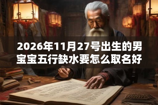2026年11月27号出生的男宝宝五行缺水要怎么取名好