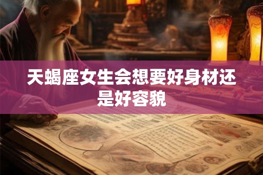天蝎座女生会想要好身材还是好容貌